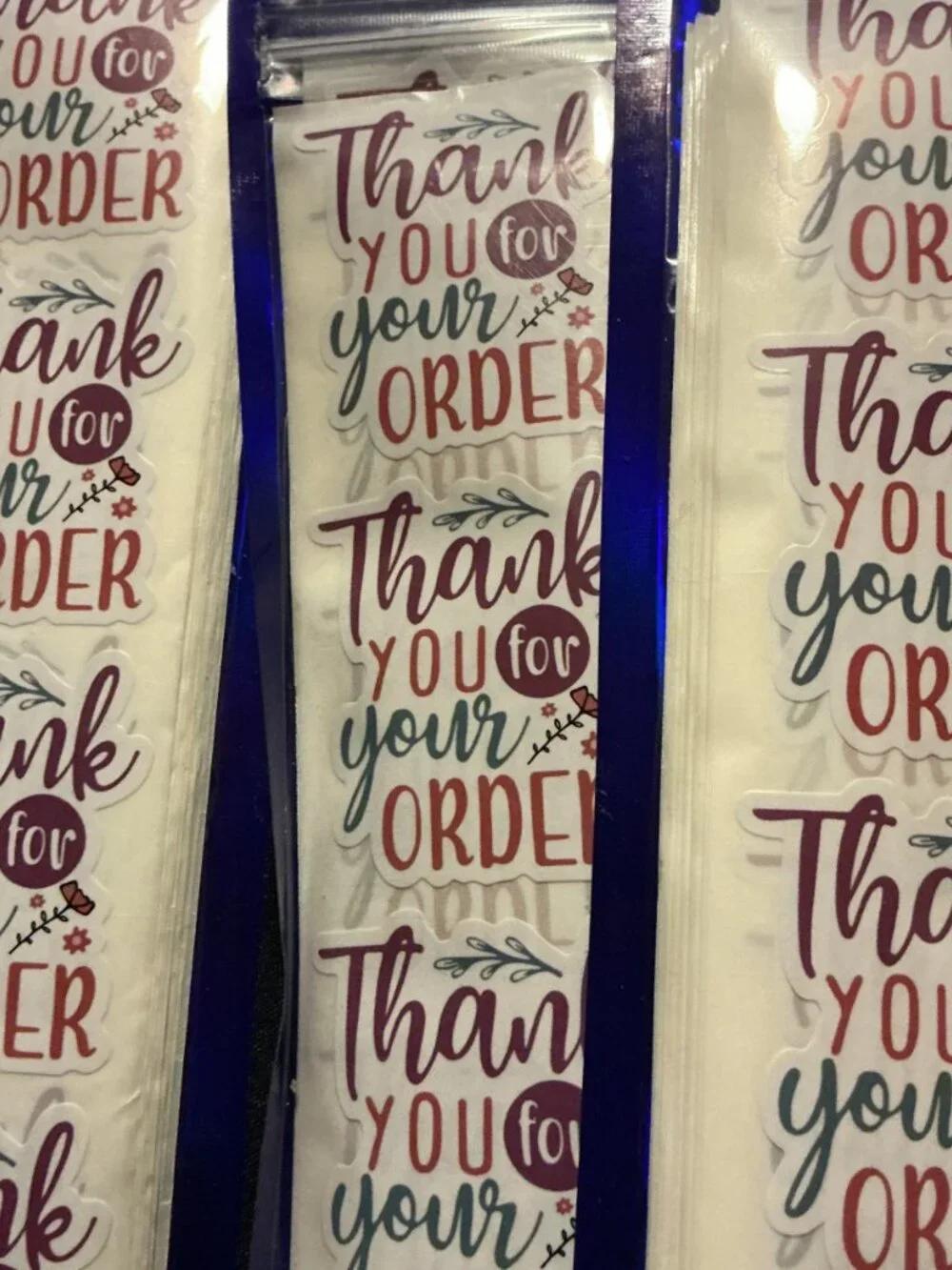 100 Thank You for Your Order Stickers Small Business Packaging Seller Supplies